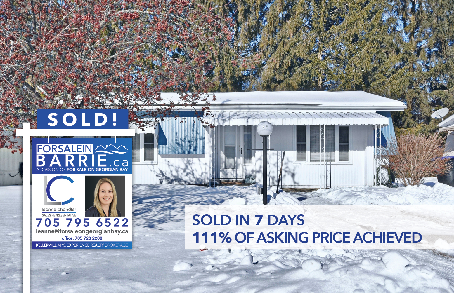 SOLD! 22 Cherrywood Lane, Sandy Cove, Innisfil, ON