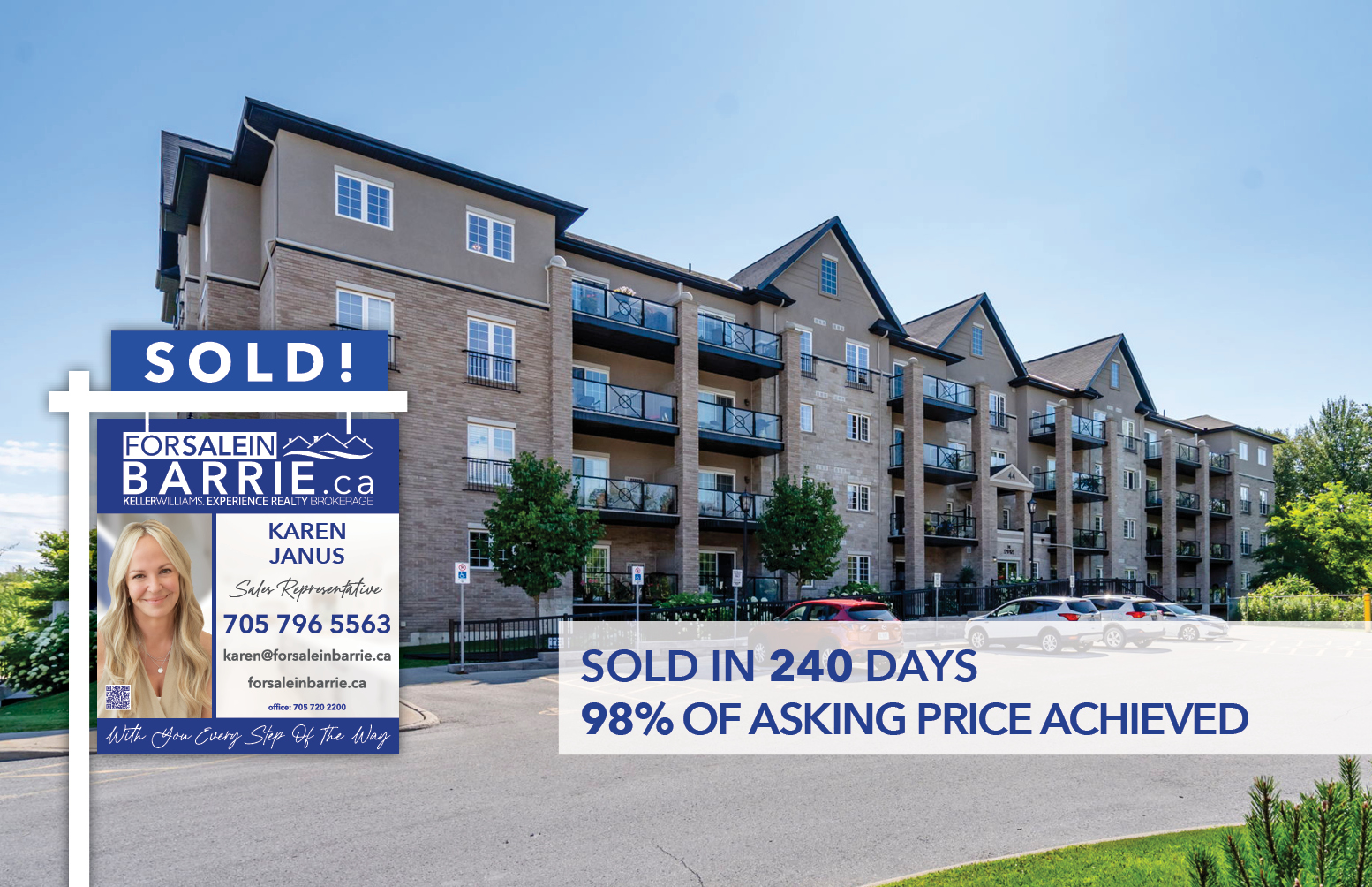 SOLD! 44 Ferndale Drive South, Unit 401, Barrie, ON